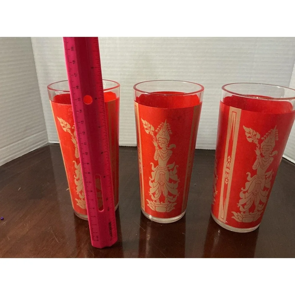 vintage 1960s Culver highball glasses in the 